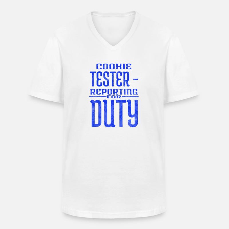 browser beards baking competition - Männer-T-Shirt mit V-Ausschnitt - Weiß