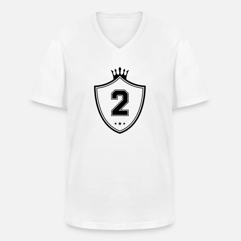 wappen 2 - Männer-T-Shirt mit V-Ausschnitt - Weiß