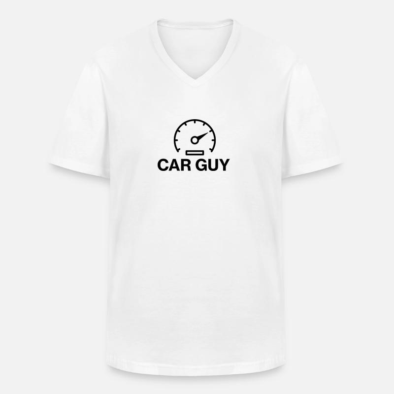 car guy - Männer-T-Shirt mit V-Ausschnitt - Weiß