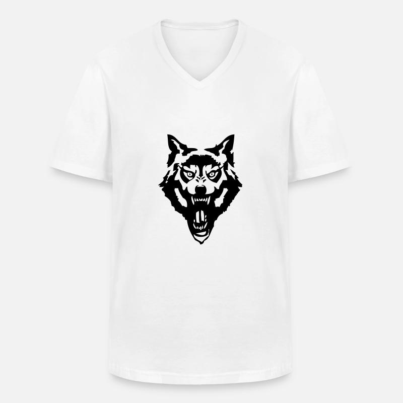 werewolf - Männer-T-Shirt mit V-Ausschnitt - Weiß