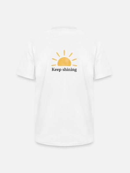 Keep Shining – Sun – Minimalist - Men's V-Neck T-Shirt - white