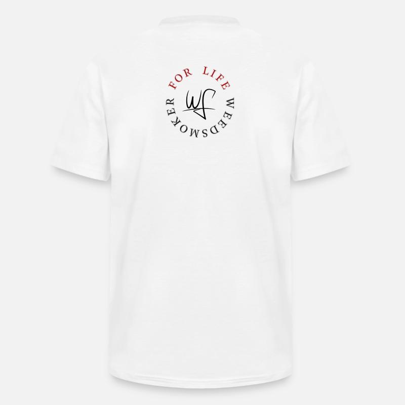 Weedsmoker For-Life - Männer-T-Shirt mit V-Ausschnitt - Weiß