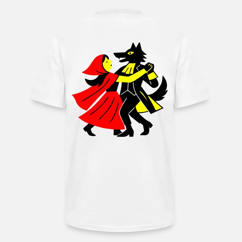 Walzer mit dem Wolf - Männer-T-Shirt mit V-Ausschnitt - Weiß