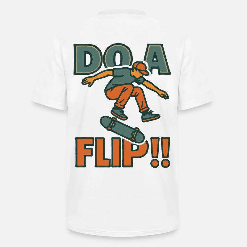 Machen Sie einen Flip DO - Männer-T-Shirt mit V-Ausschnitt - Weiß