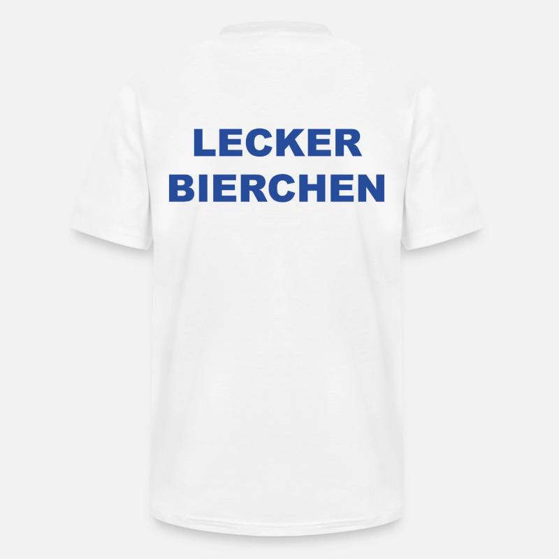 Lecker Bierchen T-Shirt - Männer-T-Shirt mit V-Ausschnitt - Weiß