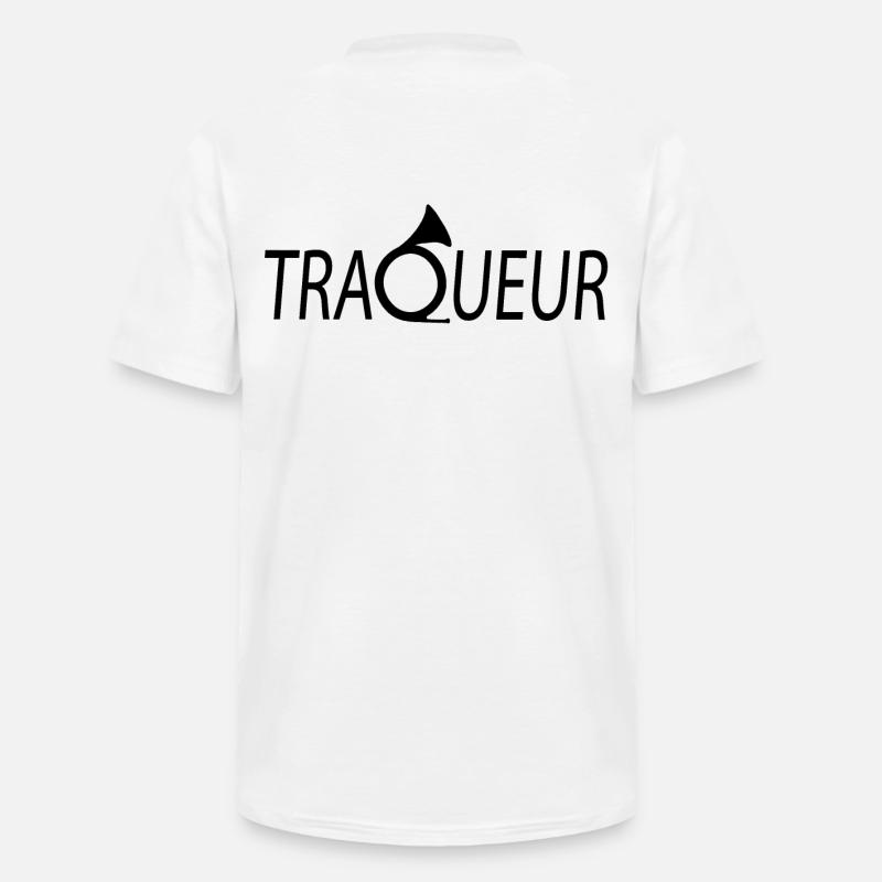 TRACKER T-Shirt anpassbar mit Ihrem Text - Männer-T-Shirt mit V-Ausschnitt - Weiß