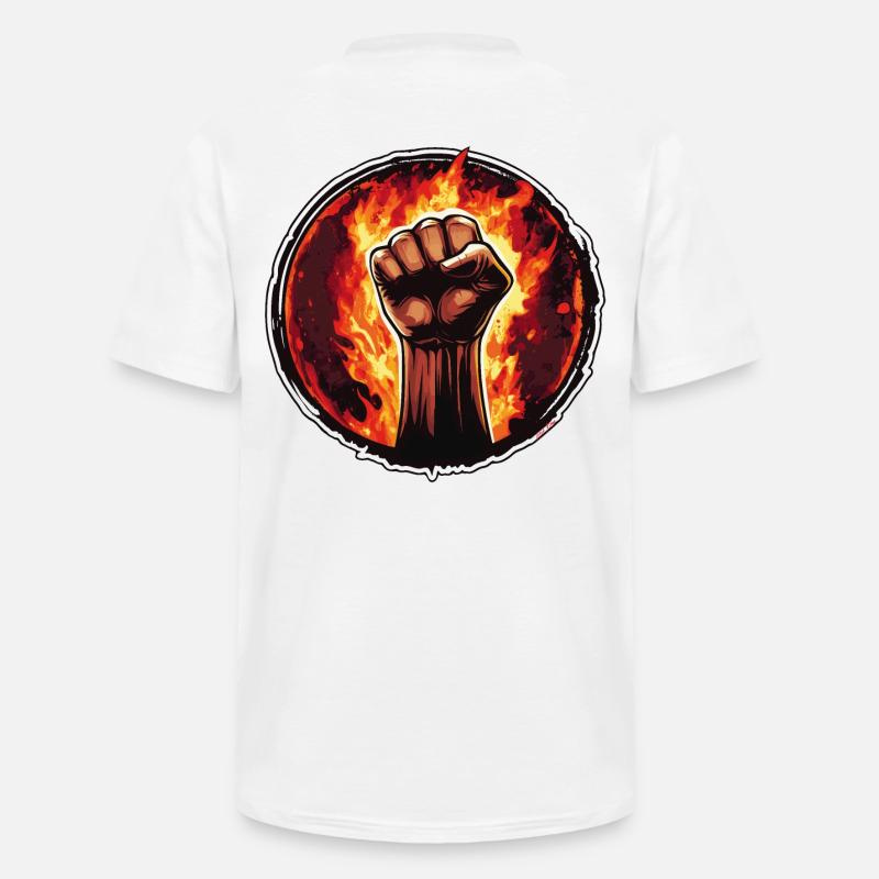 Faust - Männer-T-Shirt mit V-Ausschnitt - Weiß