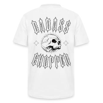 BADASS CHOPPER - Männer-T-Shirt mit V-Ausschnitt - Weiß - Hinten - AI Model Male 178 dark (178cm)