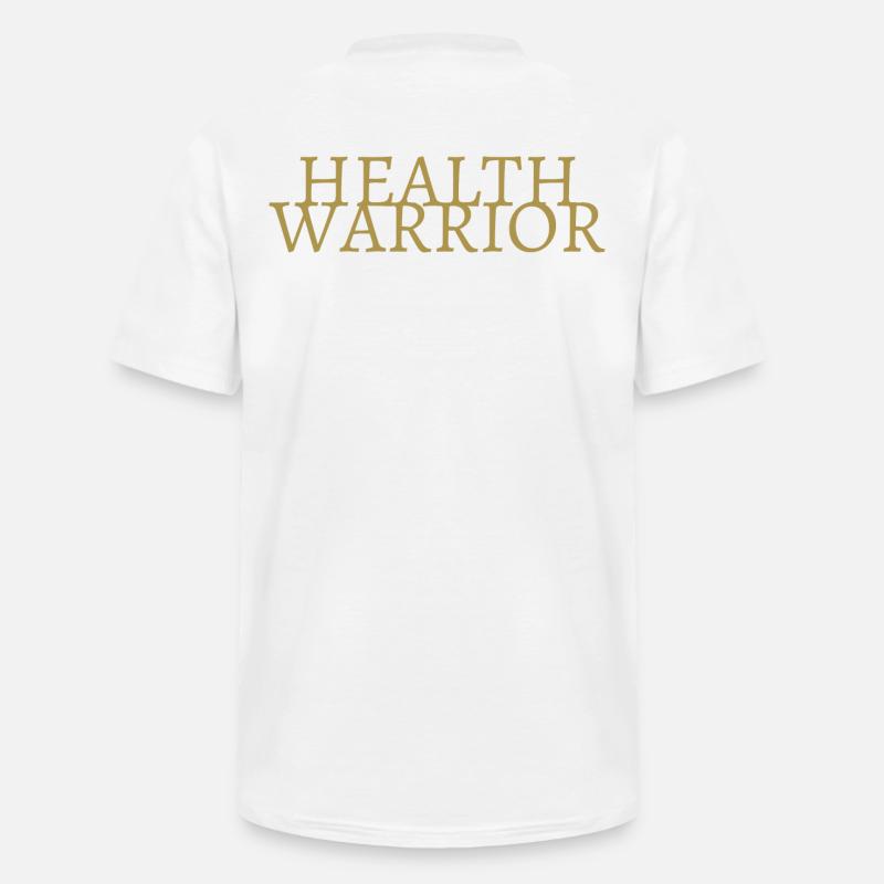 HEALTH WARRIOR - Männer-T-Shirt mit V-Ausschnitt - Weiß