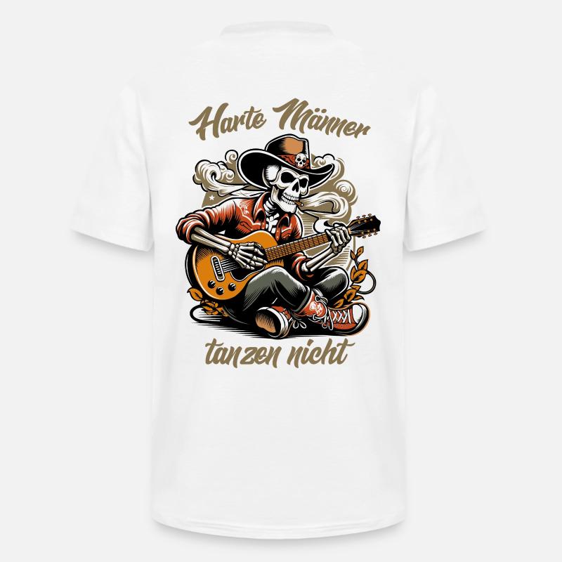 Harte Männer, tanzen nicht - Männer-T-Shirt mit V-Ausschnitt - Weiß