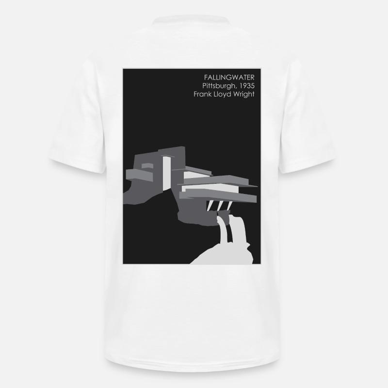 Moderne Architektur: Fallingwater - Männer-T-Shirt mit V-Ausschnitt - Weiß