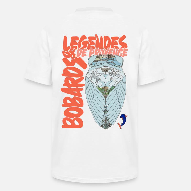 Legenden der Provence Cicada - Männer-T-Shirt mit V-Ausschnitt - Weiß