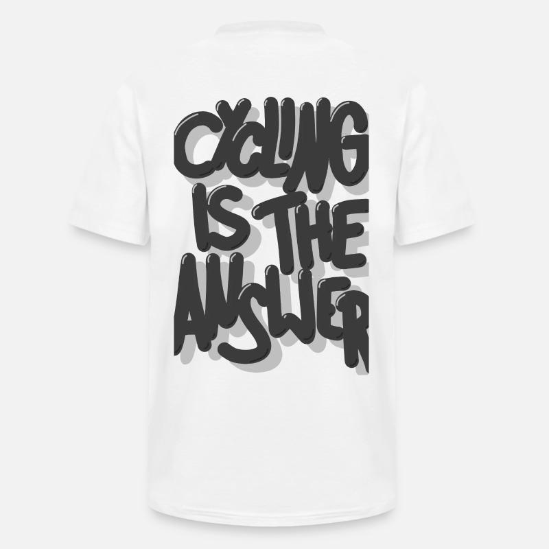 Le vélo est la solution - T-shirt col V Homme - blanc