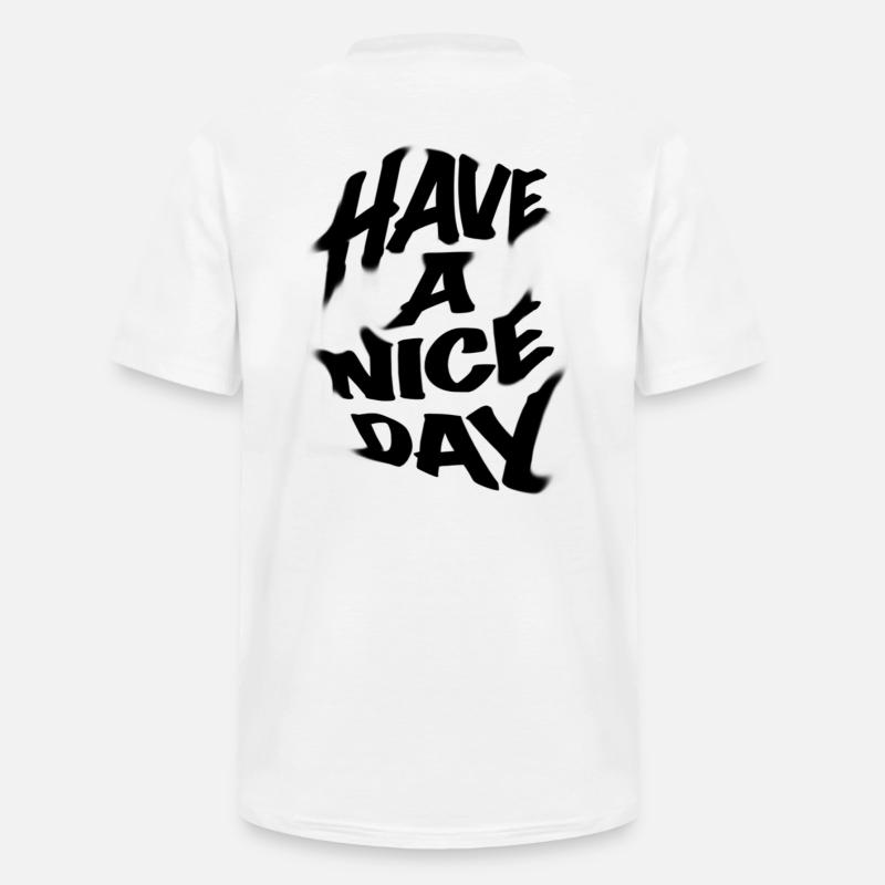 HAVE A NICE DAY - Männer-T-Shirt mit V-Ausschnitt - Weiß