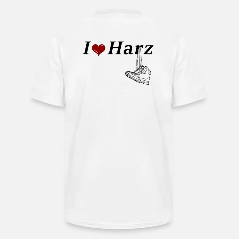 Wanderschuhe mit Spruch und Herz - Männer-T-Shirt mit V-Ausschnitt - Weiß