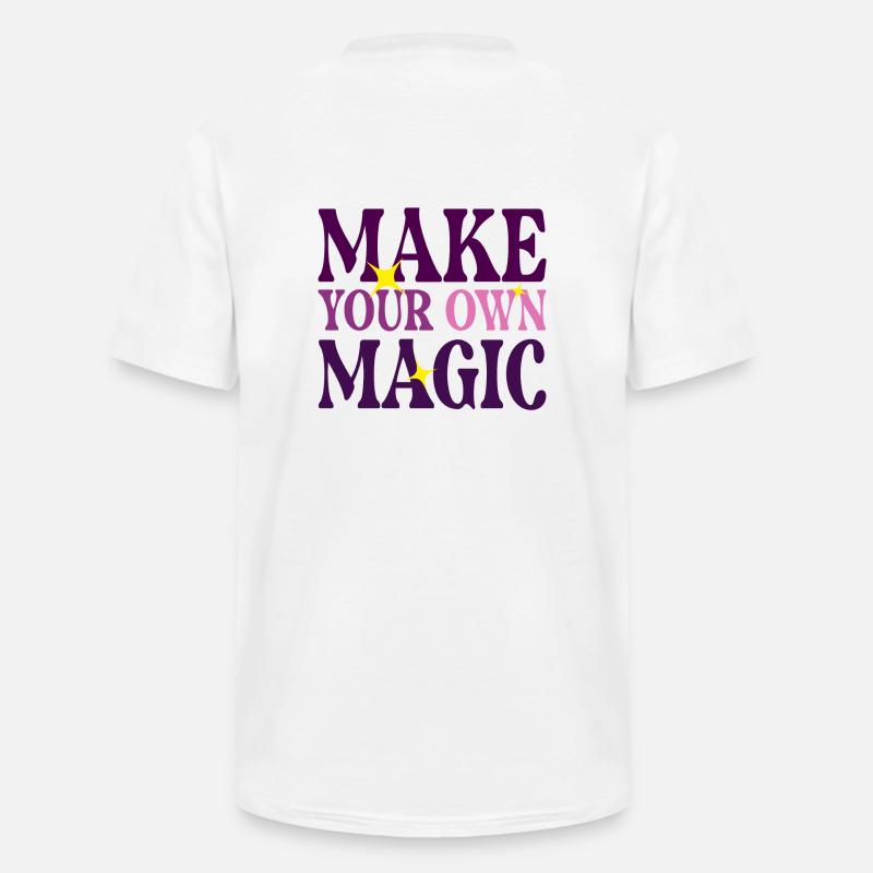 Machen Sie Ihre eigene Magie - Männer-T-Shirt mit V-Ausschnitt - Weiß