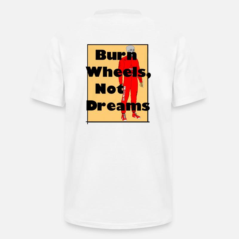 Burn - Männer-T-Shirt mit V-Ausschnitt - Weiß