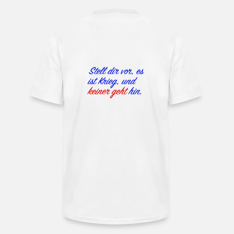 Stell dir vor - Männer-T-Shirt mit V-Ausschnitt - Weiß