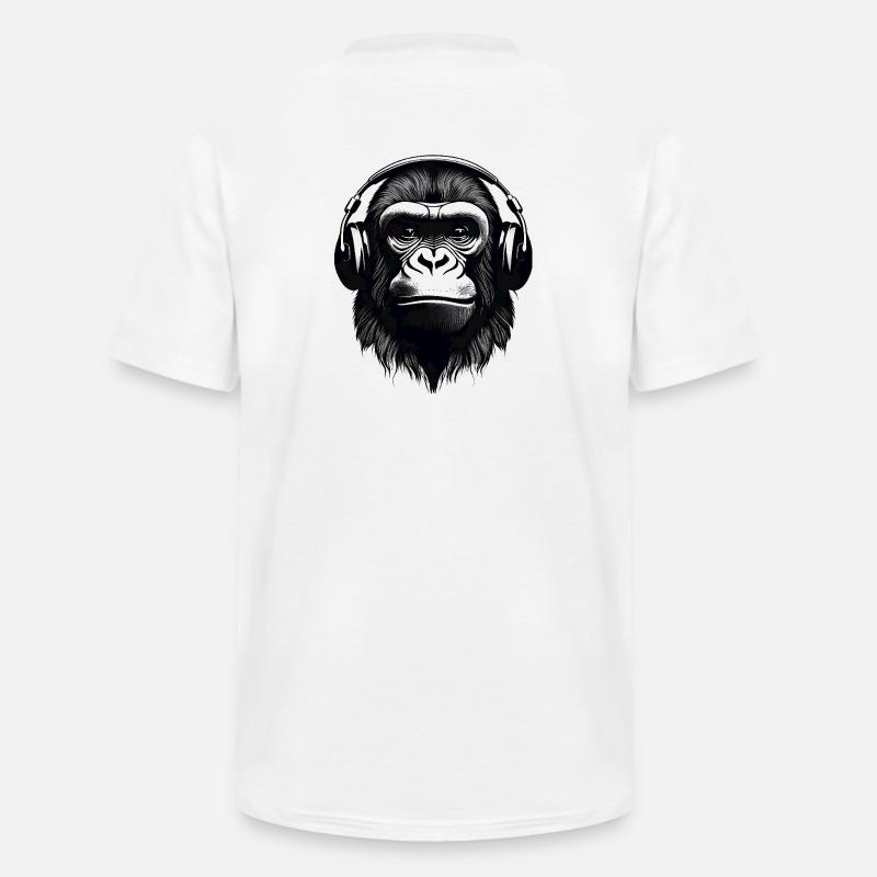 Gorilla, Primat, Affe - Männer-T-Shirt mit V-Ausschnitt - Weiß