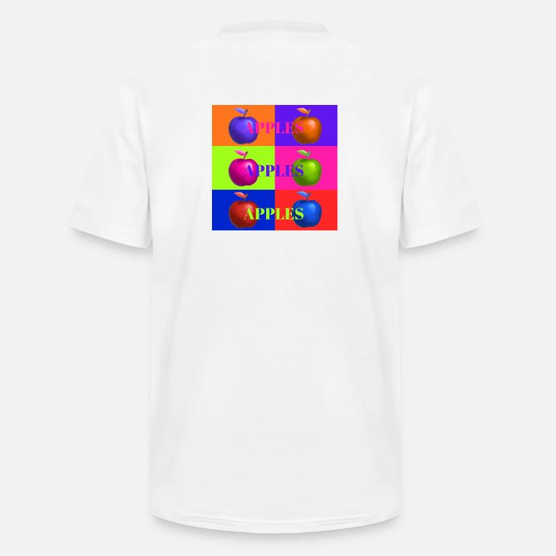 Pop Art Apfel Collage Design - Männer-T-Shirt mit V-Ausschnitt - Weiß