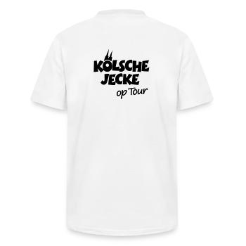 Kölsche Jecke op Tour Köln mit Kölner Dom - Männer-T-Shirt mit V-Ausschnitt - Weiß - Hinten - AI Model Male 178 dark (178cm)