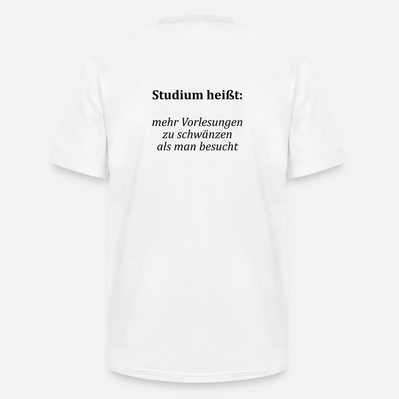 Unispruch "Vorlesungen schwänzen"Student Studenten - Männer-T-Shirt mit V-Ausschnitt - Weiß