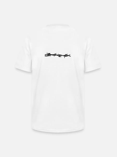 stacheldraht - T-shirt col V Homme - blanc