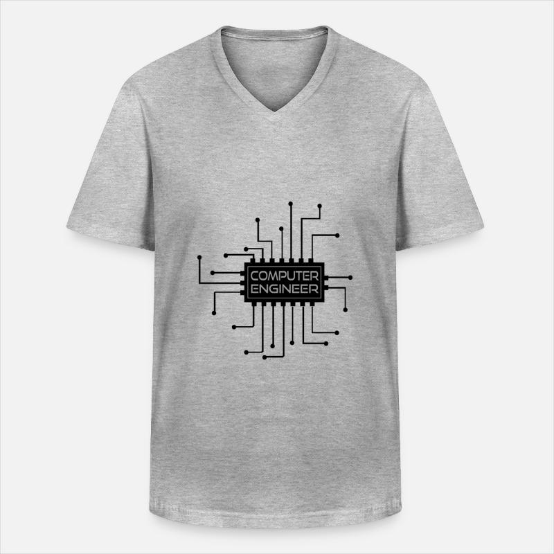 Computer engineer - computer engineer - Men's V-Neck T-Shirt - heather grey