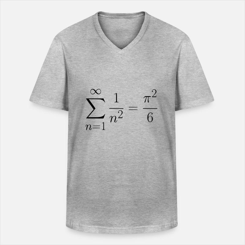 Das Baseler Problem Geschenk Idee - Männer-T-Shirt mit V-Ausschnitt - Grau meliert