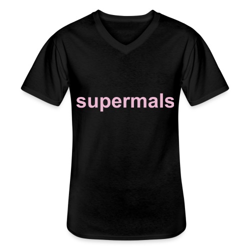 Supermals - Klassiek mannen T-shirt met V-hals