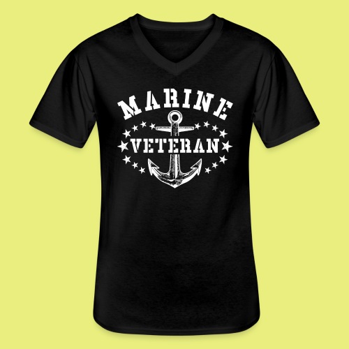 Marine Veteran - Klassisches Männer-T-Shirt mit V-Ausschnitt