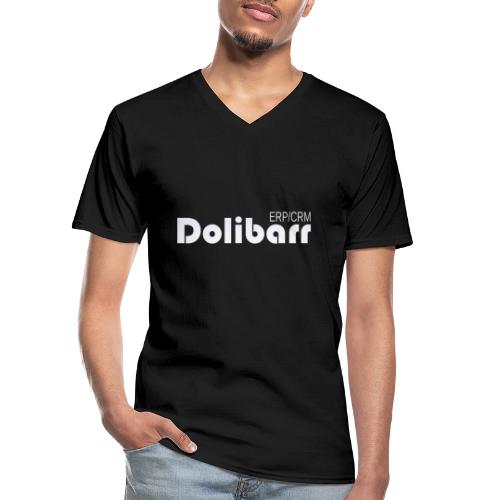 Dolibarr logo white - T-shirt classique col V Homme