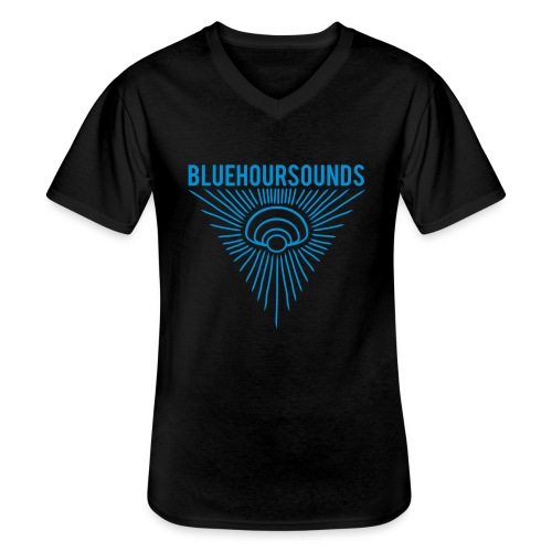 New Blue Hour Sounds logo triangle - Men's V-Neck T-Shirt