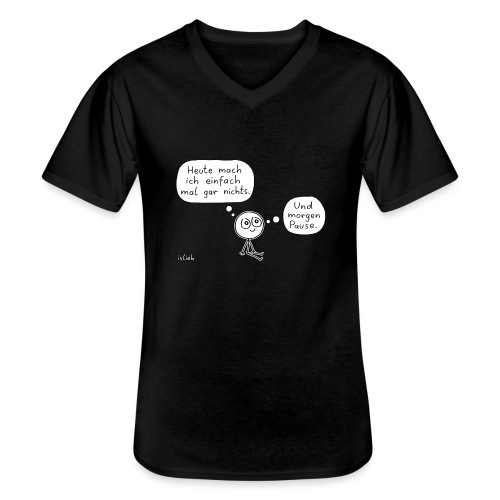 Pläne - Klassisches Männer-T-Shirt mit V-Ausschnitt