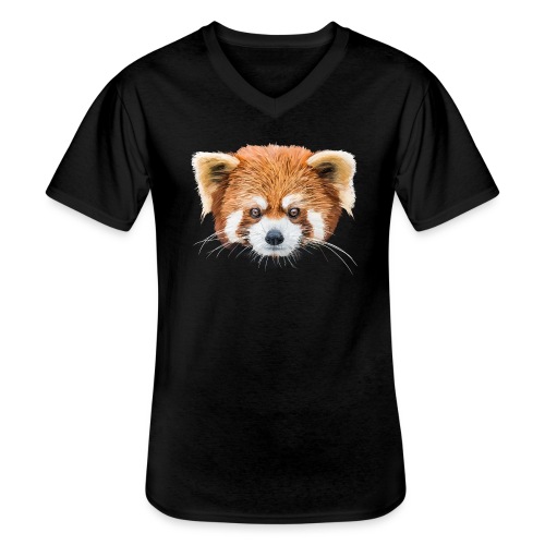 Roter Panda - Klassisches Männer-T-Shirt mit V-Ausschnitt