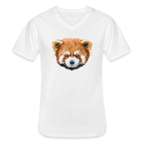 Roter Panda - Klassisches Männer-T-Shirt mit V-Ausschnitt