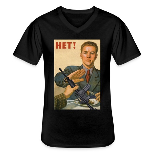 Njet M4 Gegen Waffen Pazifismus gegen Krieg - Klassisches Männer-T-Shirt mit V-Ausschnitt