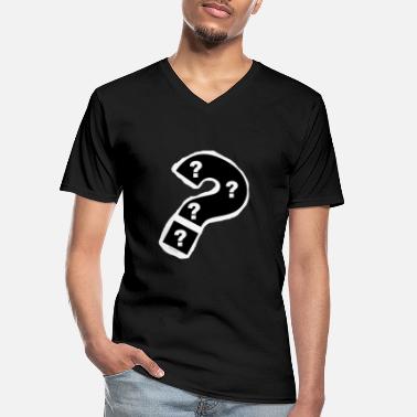 TOMZOFF Rätsel - Männer-T-Shirt mit V-Ausschnitt