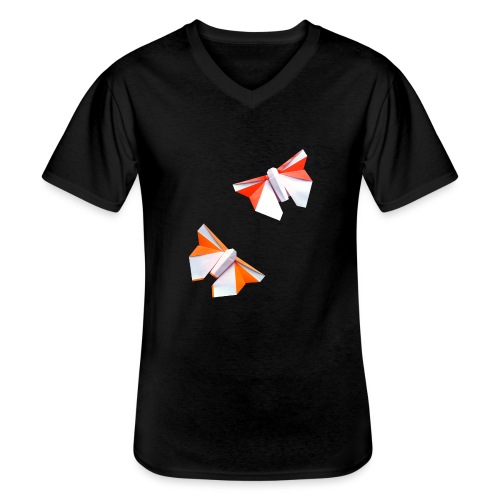 Butterflies Origami - Butterflies - Mariposas - Men's V-Neck T-Shirt
