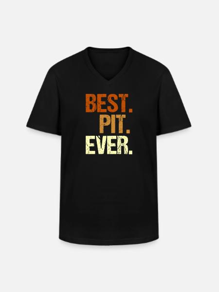 Pit - Men's V-Neck T-Shirt - black