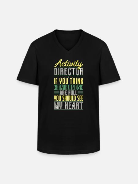 Activity Director Appreciation - Männer-T-Shirt mit V-Ausschnitt - Schwarz