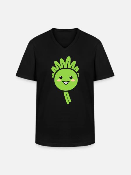 celery - Men's V-Neck T-Shirt - black