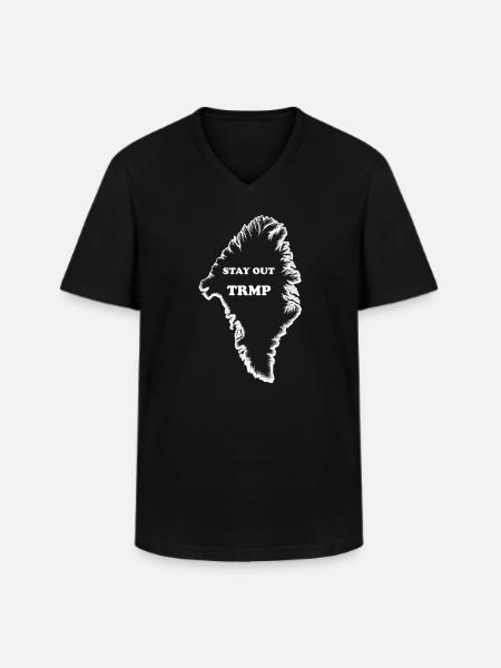 Groenland - T-shirt col V Homme - noir