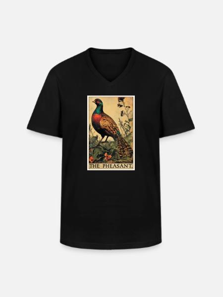 Pheasants Pheasant - Men's V-Neck T-Shirt - black