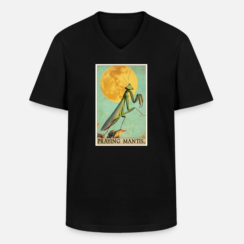 Gottesanbeterinnen Gottesanbeterin - Männer-T-Shirt mit V-Ausschnitt - Schwarz