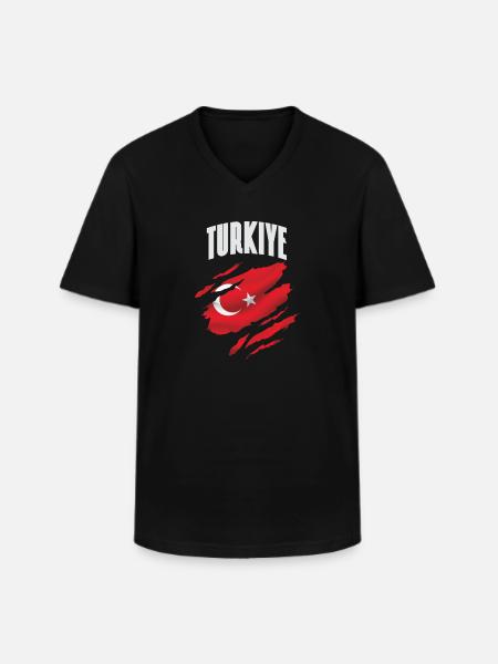 Turkey - Turkish as a gift - Men's V-Neck T-Shirt - black