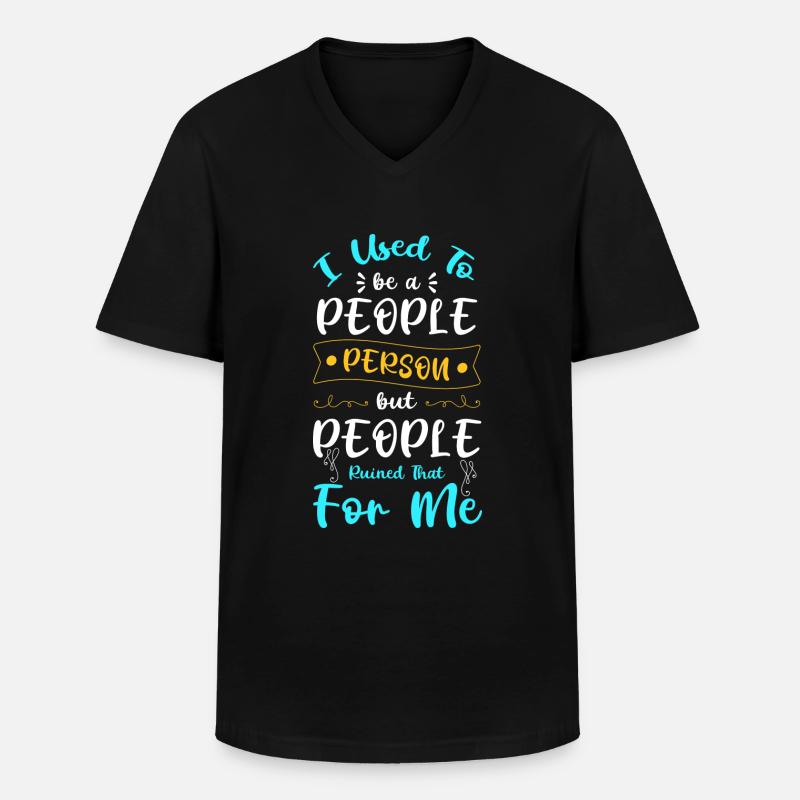 Perfekt Mensch Individuum Andersartig - Männer-T-Shirt mit V-Ausschnitt - Schwarz