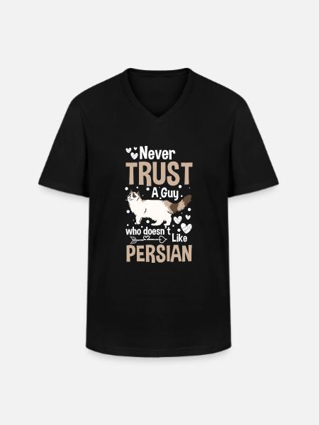 Persian Pet - Men's V-Neck T-Shirt - black