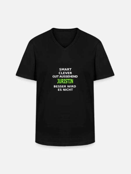 juristin - Männer-T-Shirt mit V-Ausschnitt - Schwarz
