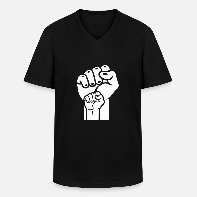 faust 2 - Männer-T-Shirt mit V-Ausschnitt - Schwarz